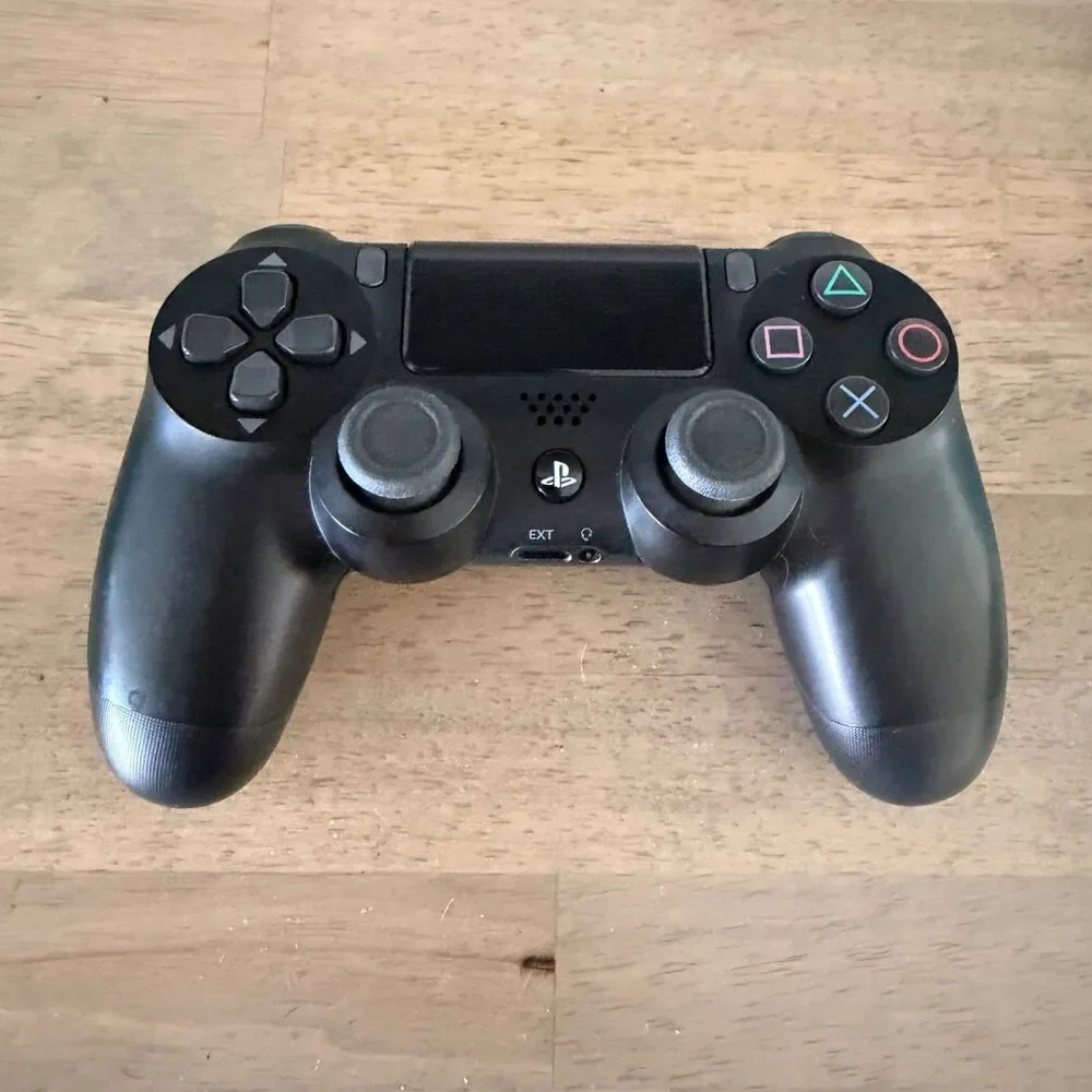 2 Sony PS4 DualShock 4 Wireless Controllers Black CUH-ZCT1U Genuine OEM Tested